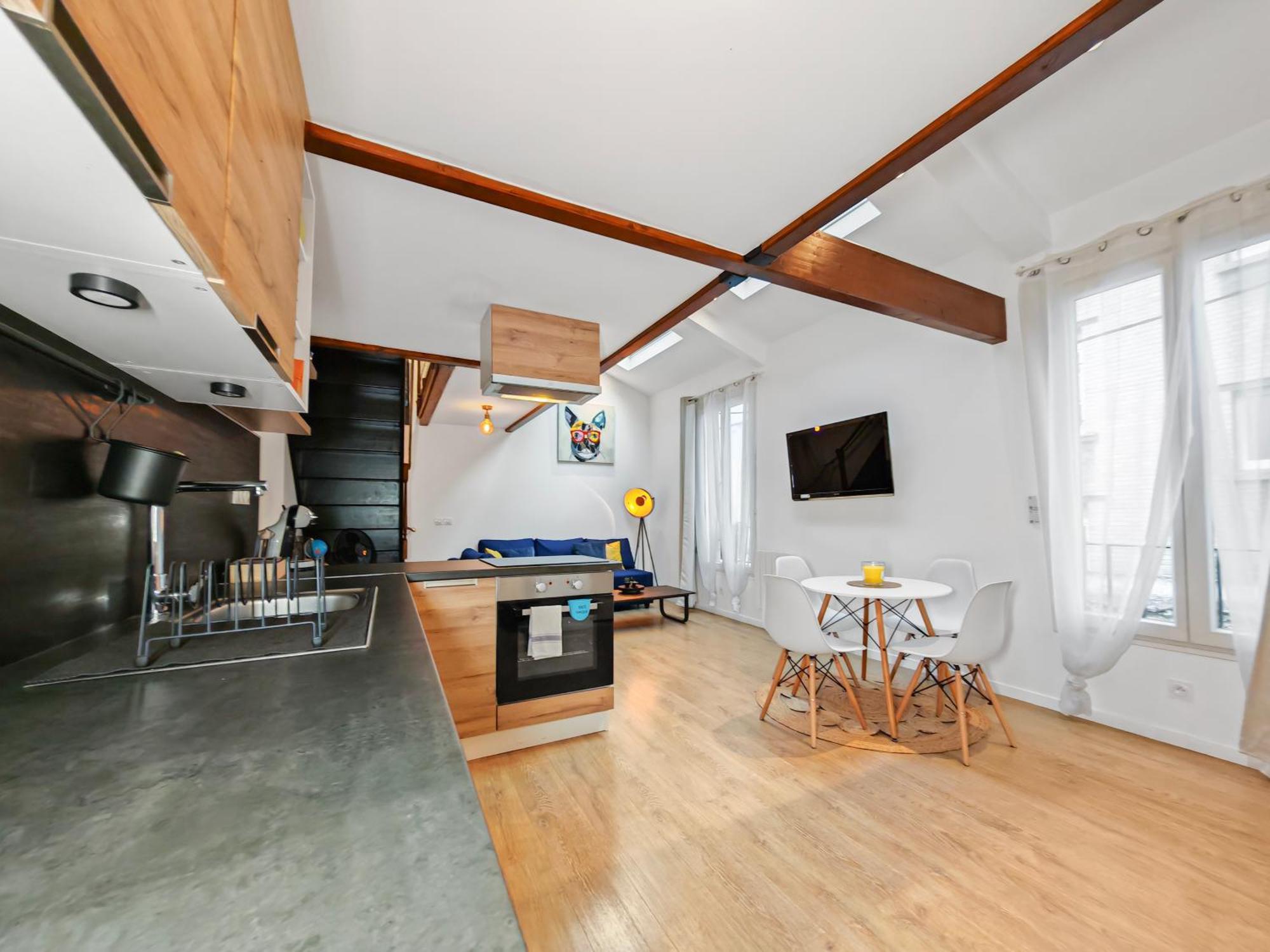 Loft Duplex A 2 Min De Paris - Parking Gratuit Daire Le Pré-Saint-Gervais Dış mekan fotoğraf